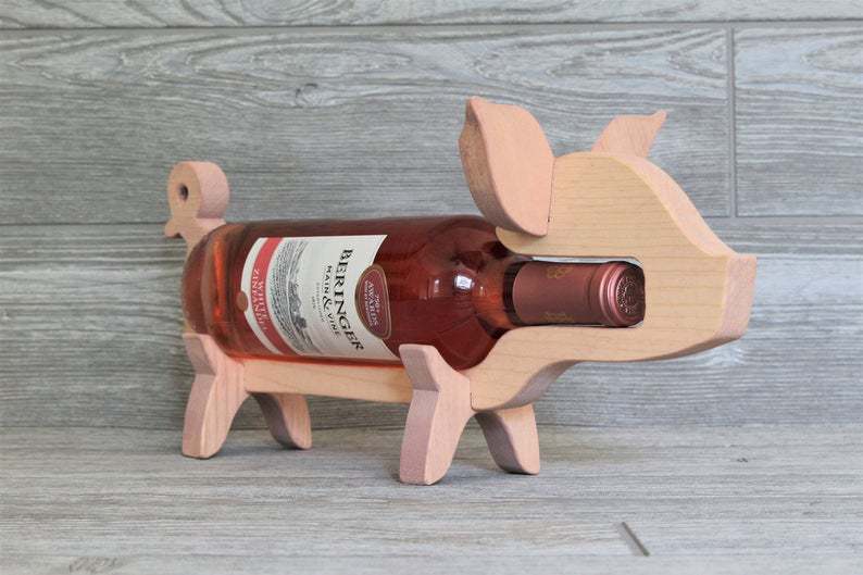 Creative And Simple Wooden Beagle Wine Rack Decoration