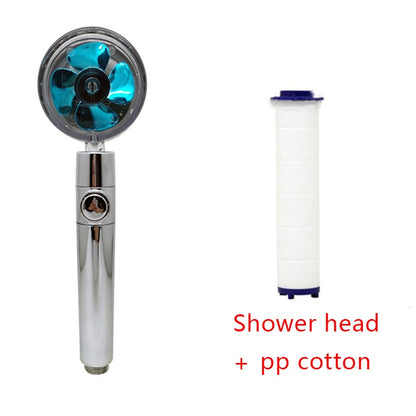 Shower Head Water Saving Flow 360 Degrees Rotating