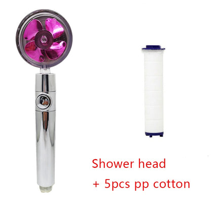 Shower Head Water Saving Flow 360 Degrees Rotating