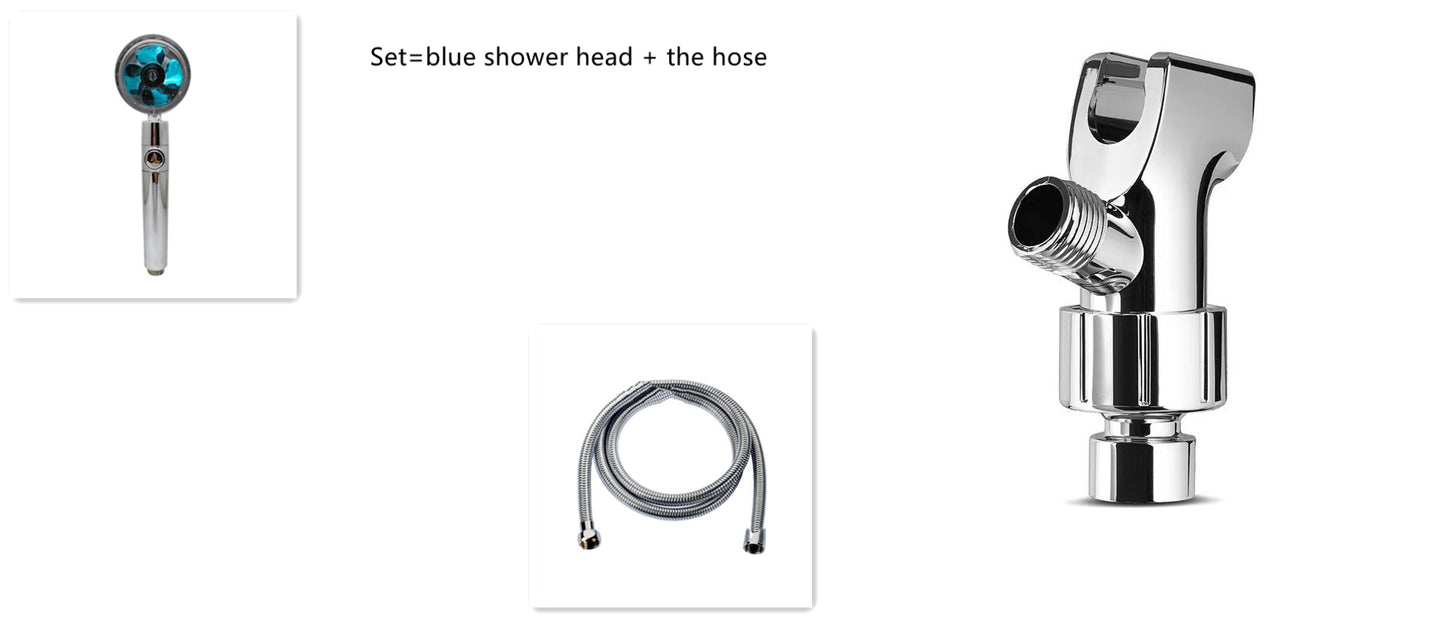 Shower Head Water Saving Flow 360 Degrees Rotating