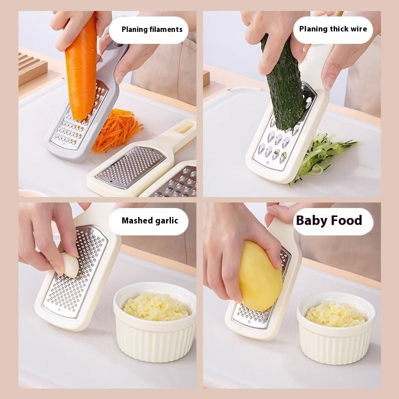 3 In 1 Cheese Grater Portable Handheld Stainless Steel