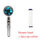 Shower Head Water Saving Flow 360 Degrees Rotating