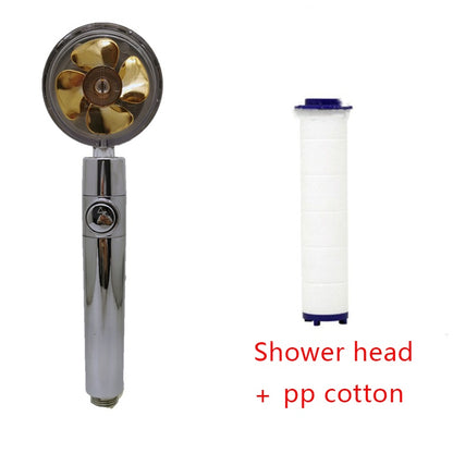 Shower Head Water Saving Flow 360 Degrees Rotating