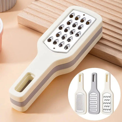 3 In 1 Cheese Grater Portable Handheld Stainless Steel