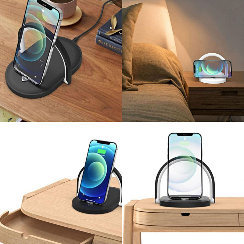 3 In 1 Foldable Wireless Charger Night Light Wireless Charger